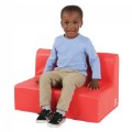 Alternate Image #2 of Comfortable Child Size Sofa - Red