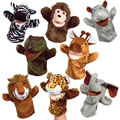 Safari Animal Puppet Set (set of 8)
