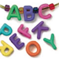 Manuscript Letter Beads