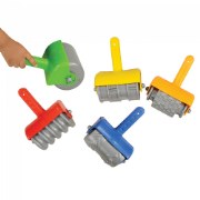Jumbo Textured Sand Rollers With Toddler Hand Grip