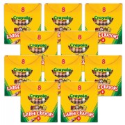 Crayola® Large Multicultural and Crayons 8 Count - Set of 10