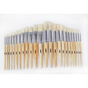 Rounded and Flat Tipped Brush Assortment - Set of 24