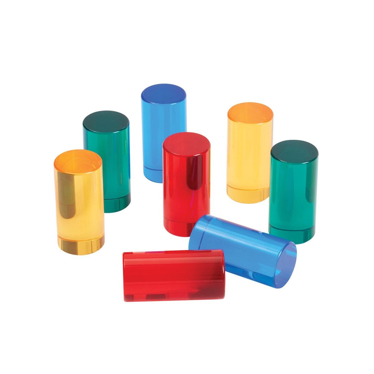 Kaplan Early Learning Light and Color Cylinder Set - 8 Pieces