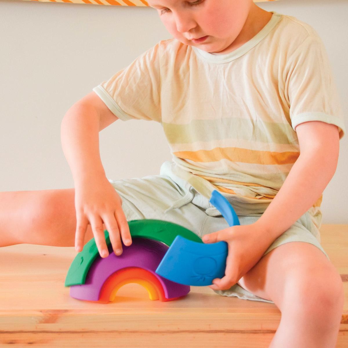 Jellystone Designs Over the Rainbow - Bright Silicone Stacking Arches