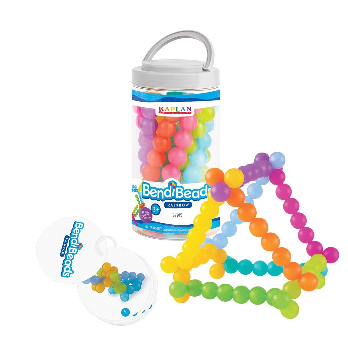 Kaplan Early Learning BendiBeads - Rainbow - Set of 12
