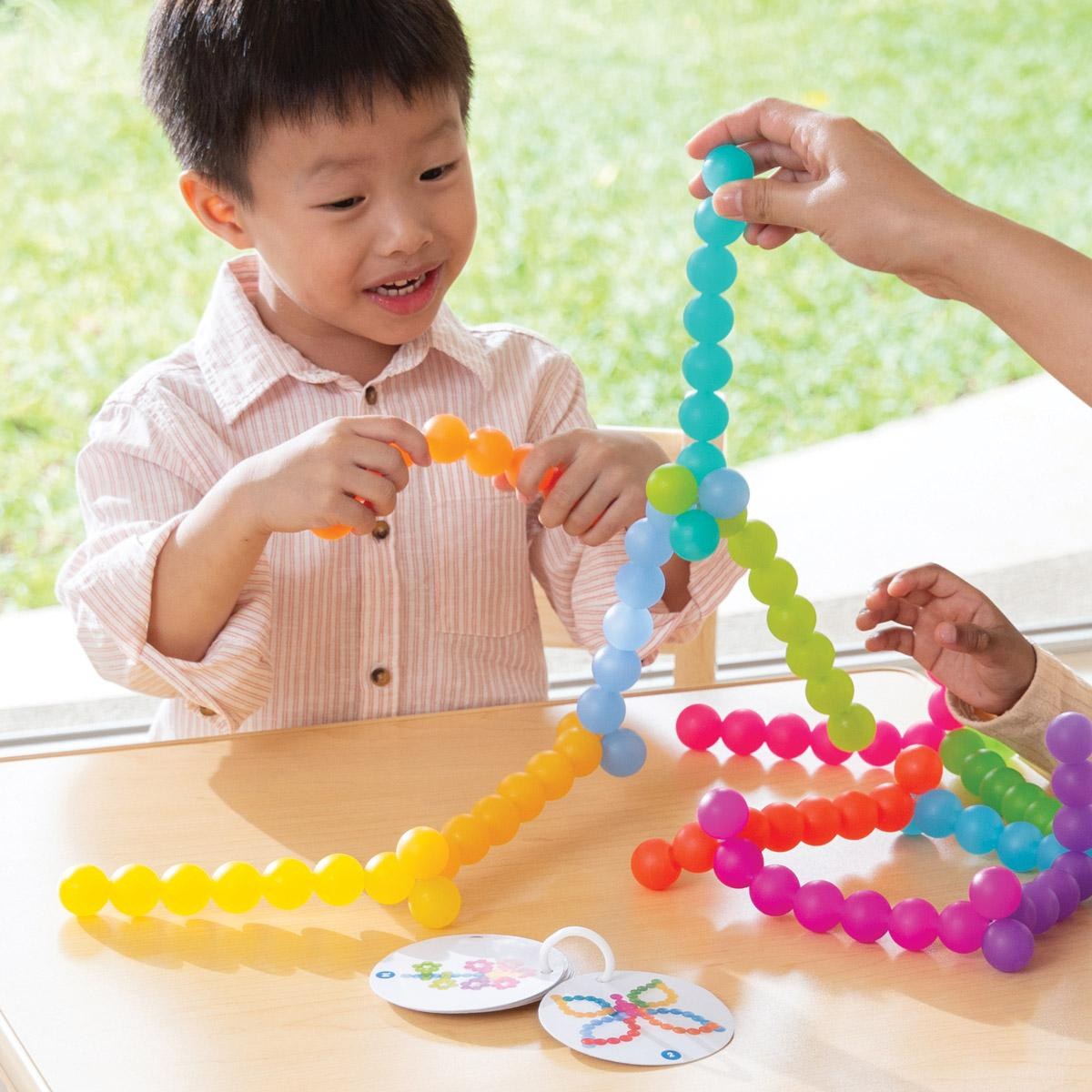 Kaplan Early Learning BendiBeads - Rainbow - Set of 12