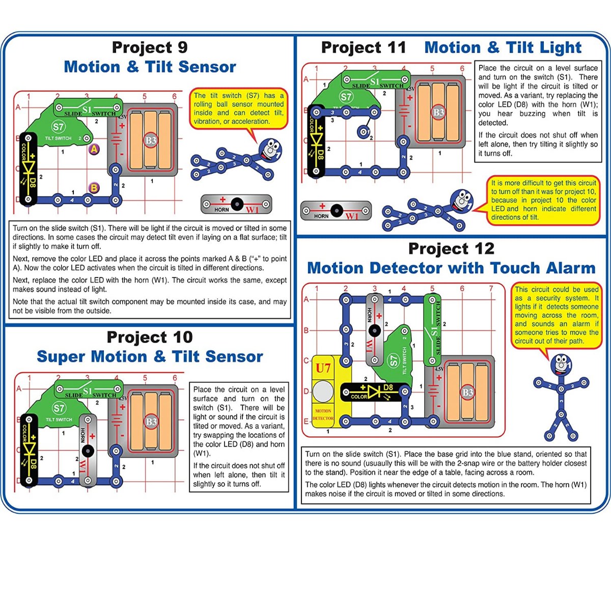 Snap Circuits(R) Motion Detector Electronics Exploration Kit