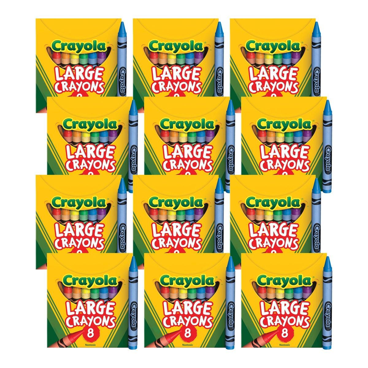 Large 8-Count Crayola® Crayon Classpack - 12 Boxes