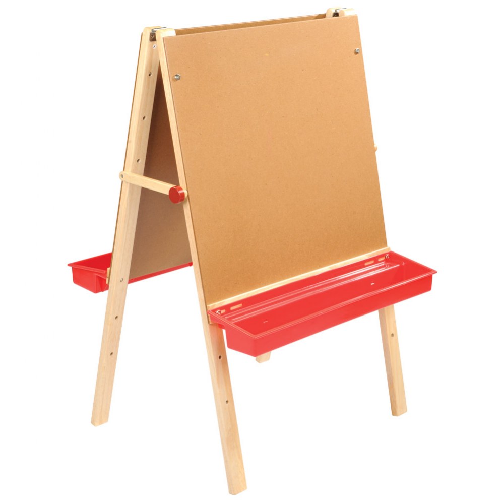 Kaplan Early Learning Wooden Tabletop Easel with Paint Pots
