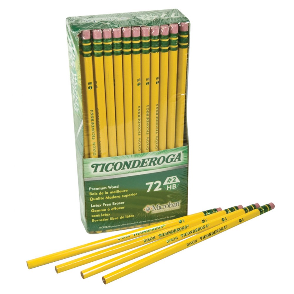 Dixon Ticonderoga No 2 Soft Black Pencil Set