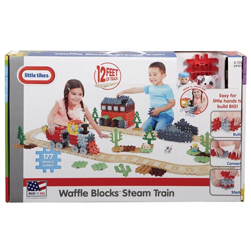 little tikes waffle blocks train instructions