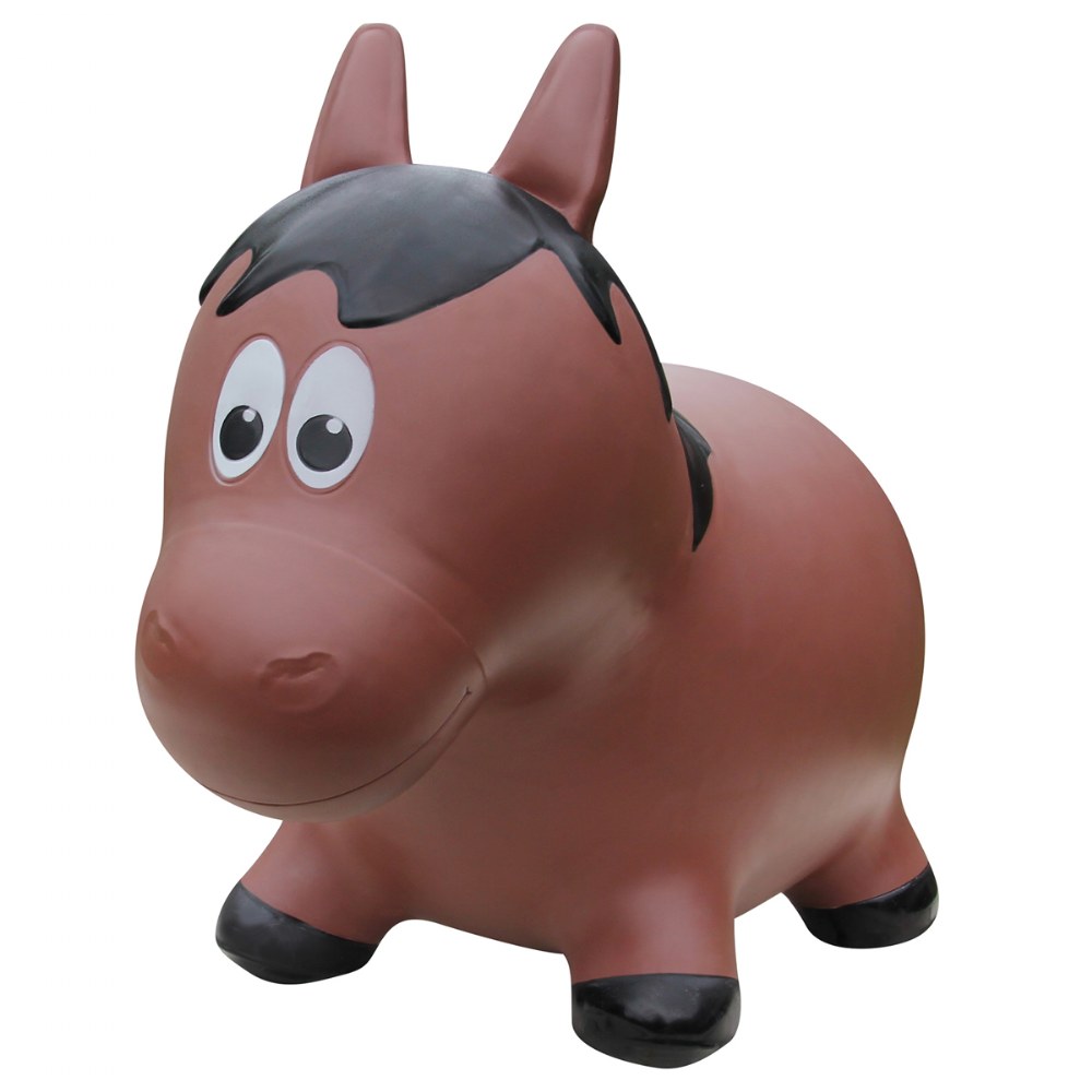 Bouncy Horse Hopper - Inflatable Juping Horse Toy For Kids With Pup