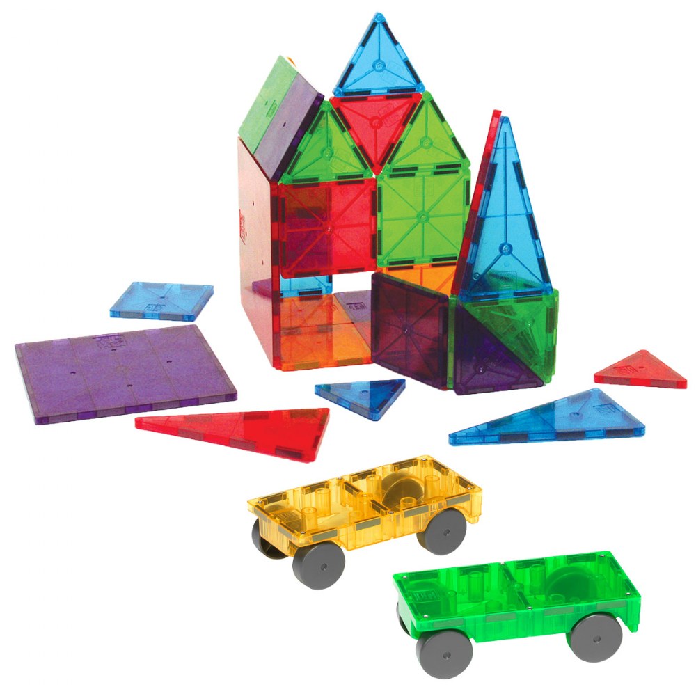 Magna-Tiles® 32-Piece Clear Colors Set