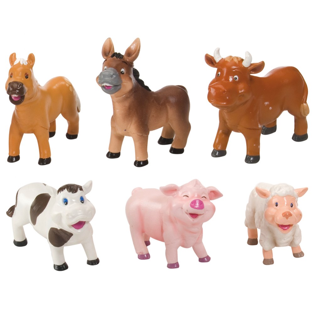 Soft and Squeezable Animal Playset