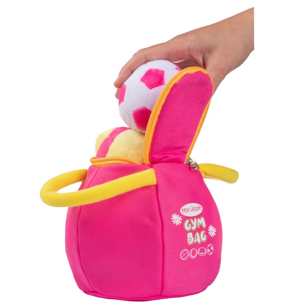 Plush My First Gym Bag with 4 Talking Soft Plush Balls Set