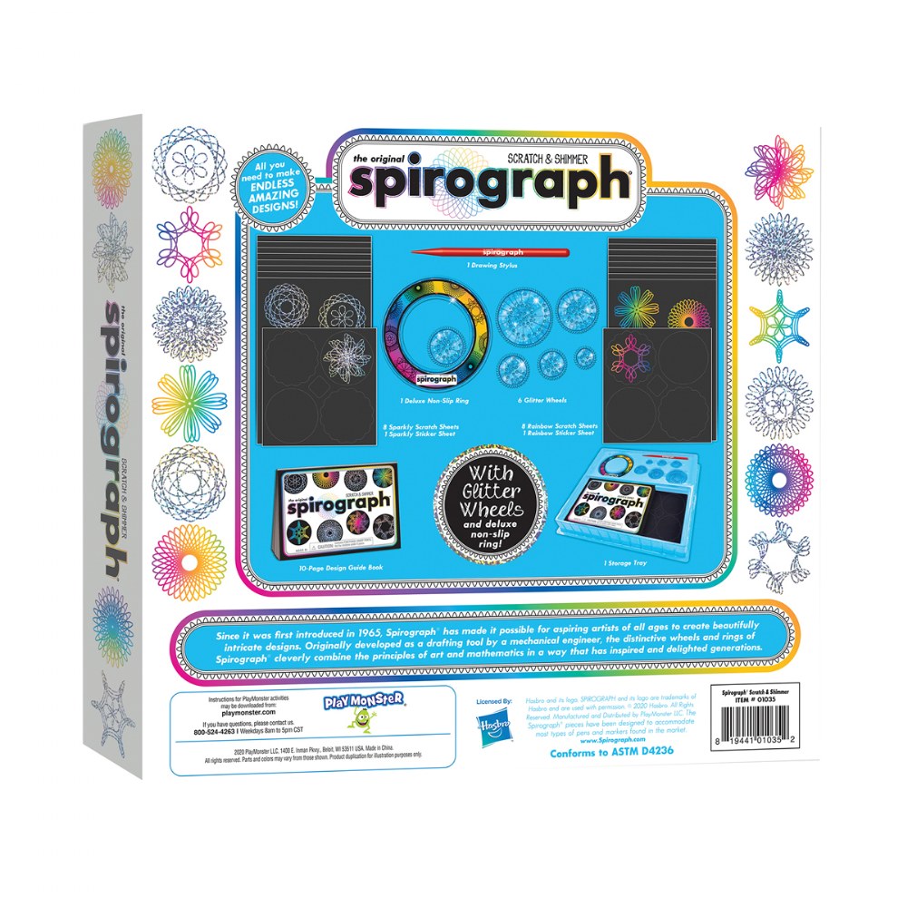 spirograph scratch and sparkle