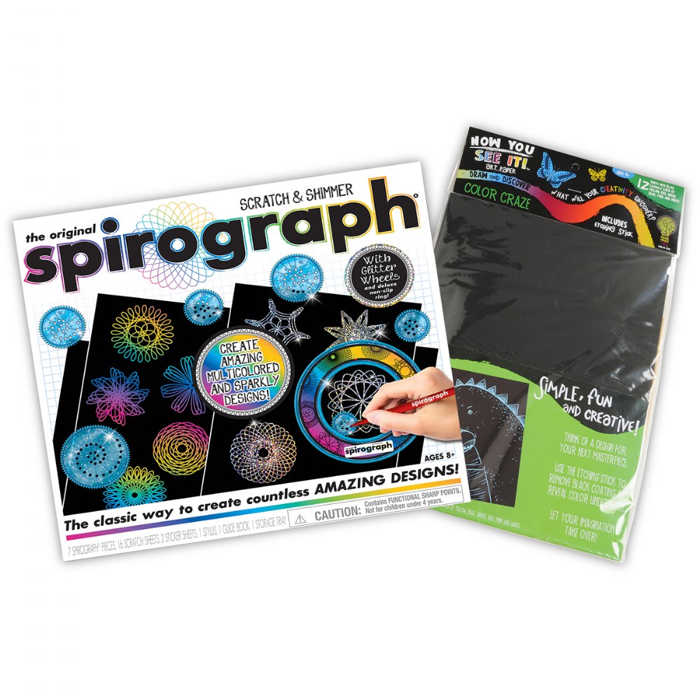 spirograph scratch and shimmer