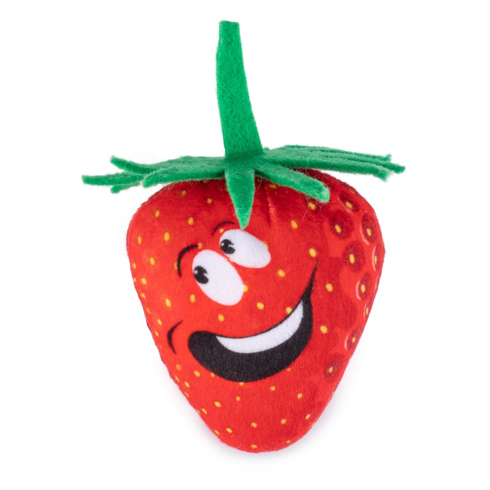 Plush Fruit Basket Carrier with 4 Plush Soft Talking Fruit