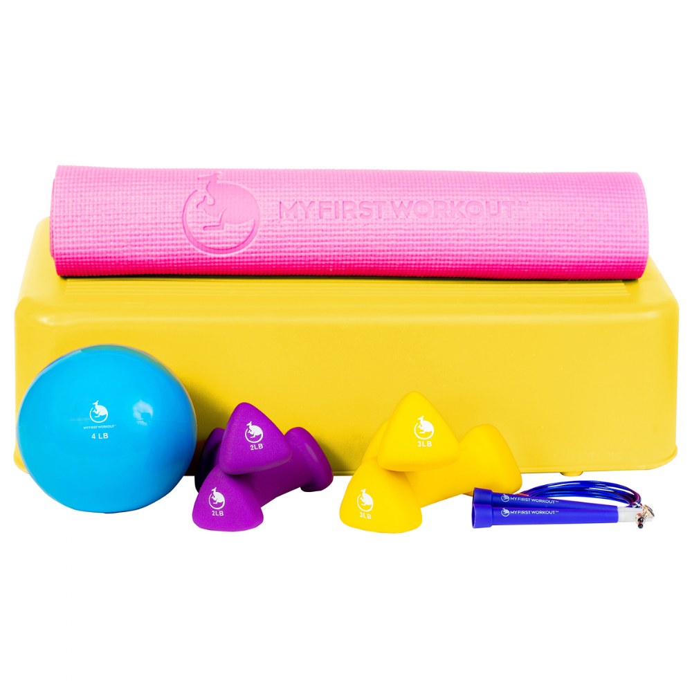 My First Workout Kit With Pink Mat Strength, Exercise, and Fitness