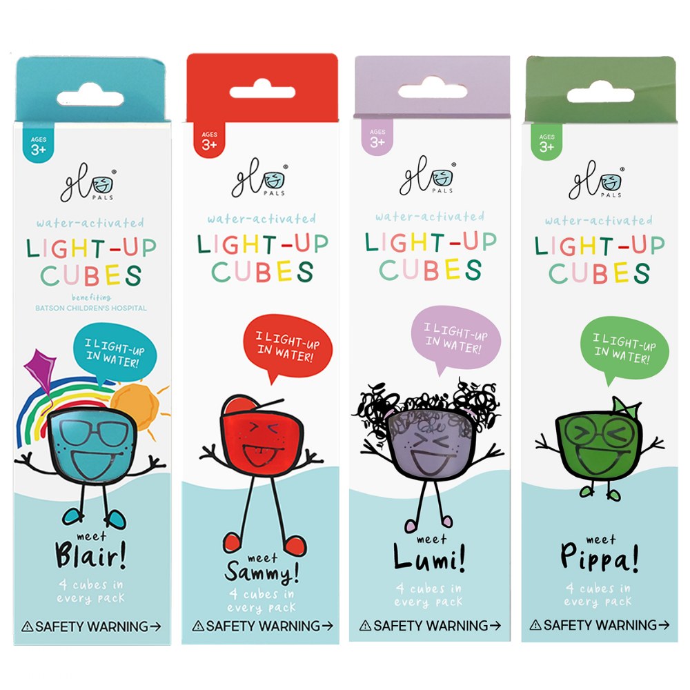 glo pals light up water cubes