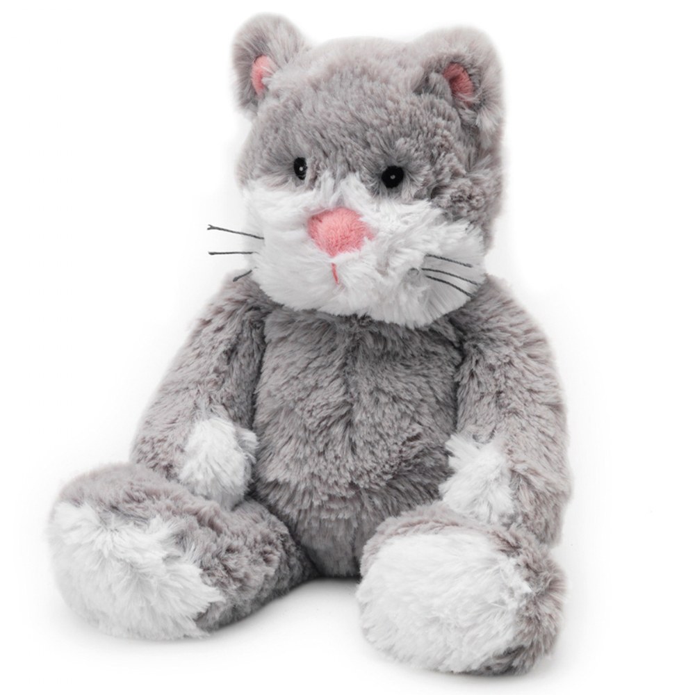 gray plush cat