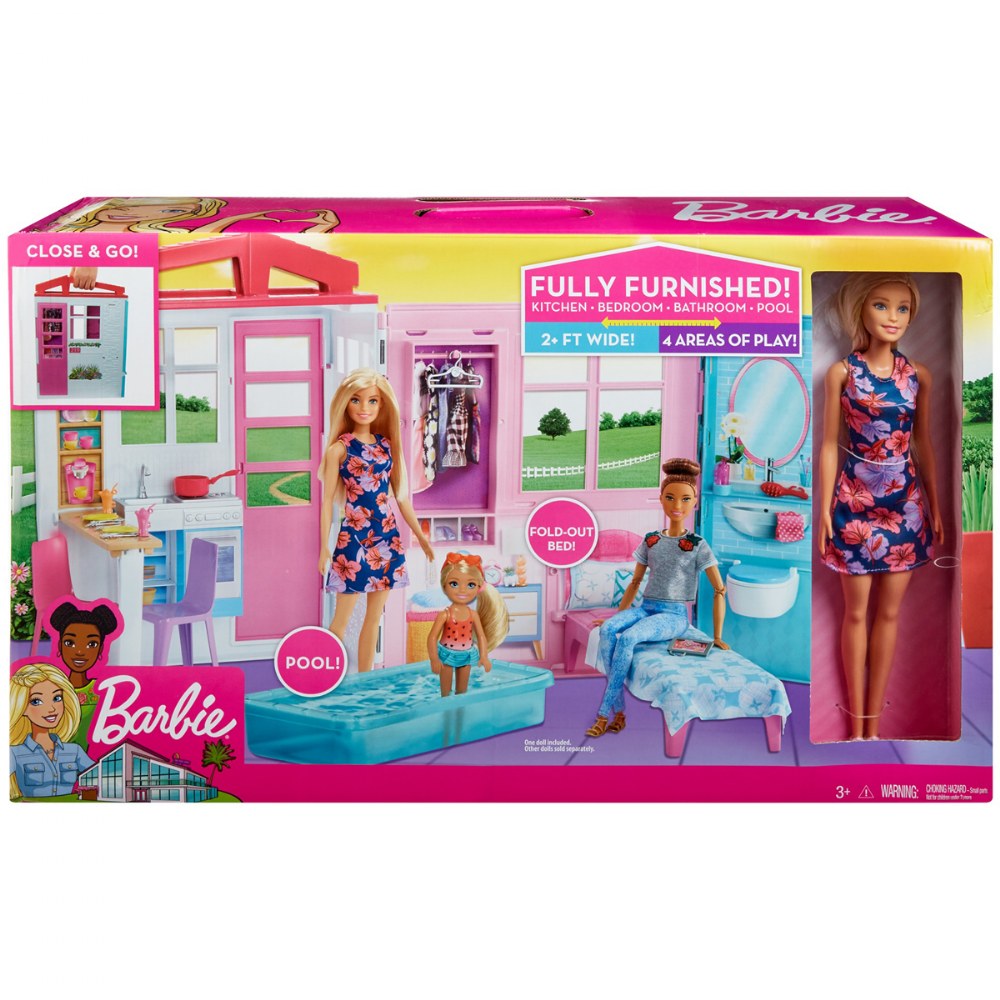 barbie close and go house fully furnished 3 years