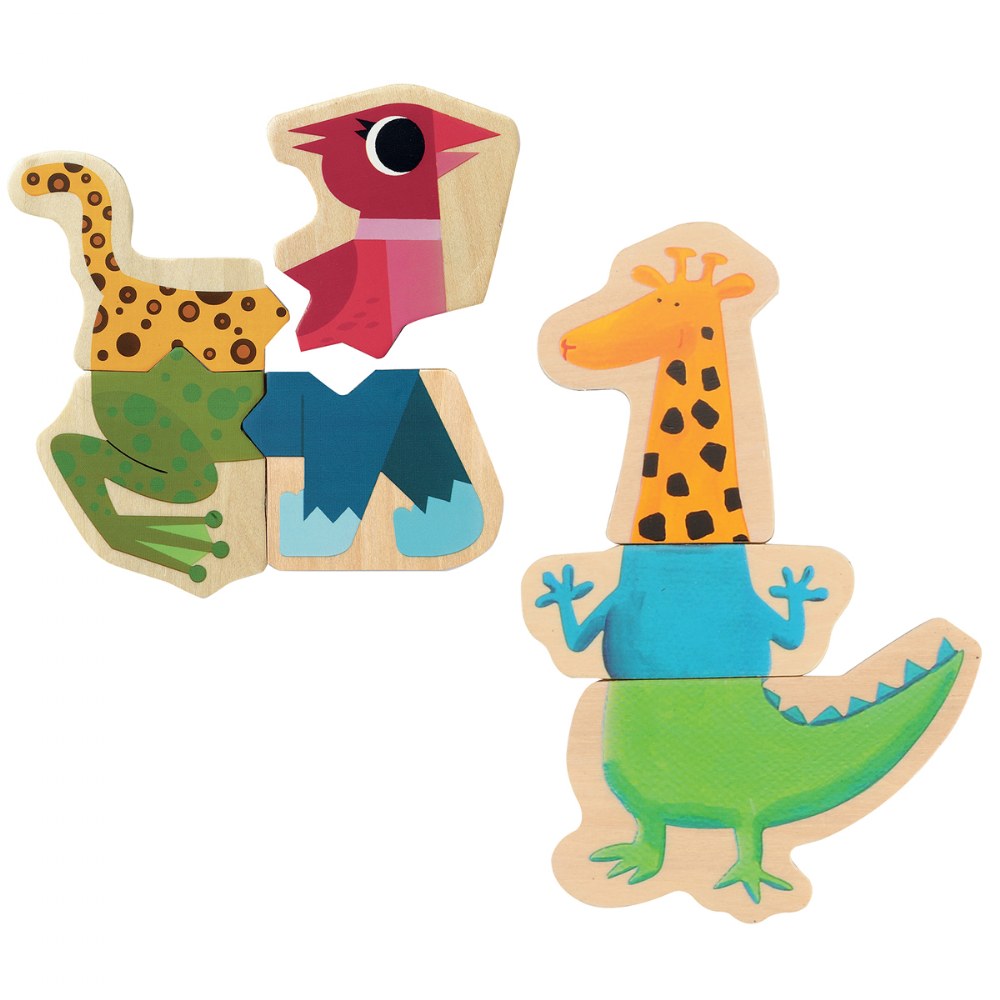 Early steps - grands animaux magnetiques funny puzzle