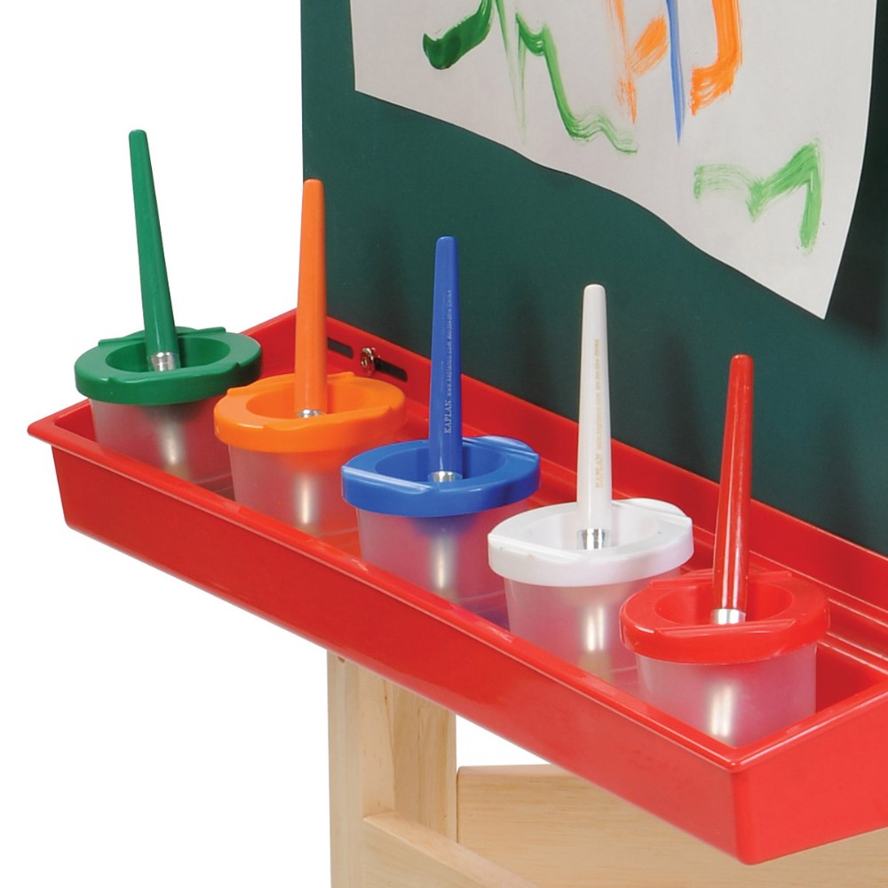 Popular Playthings Non-Spill Paint Cups and Chubby Paint Brushes