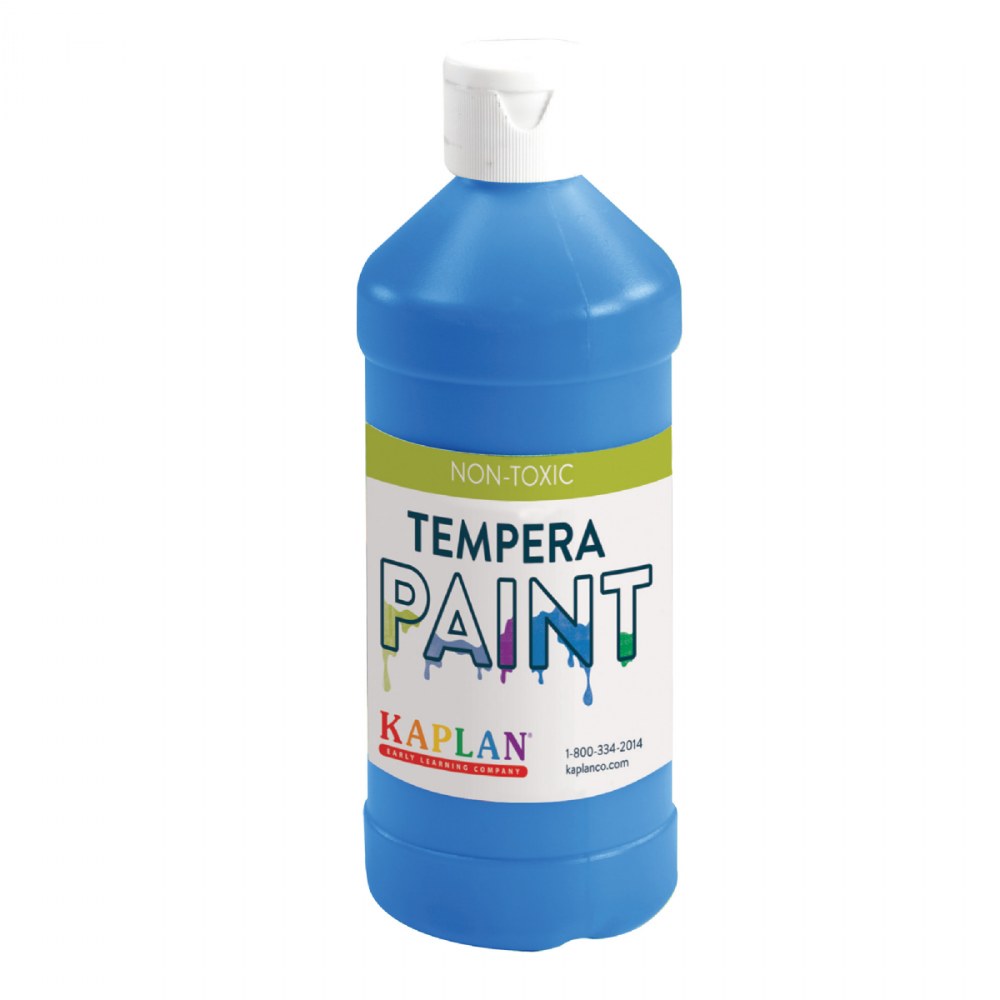 Ready-to-Use Tempera Paint, White, 16 oz, Pack of 6