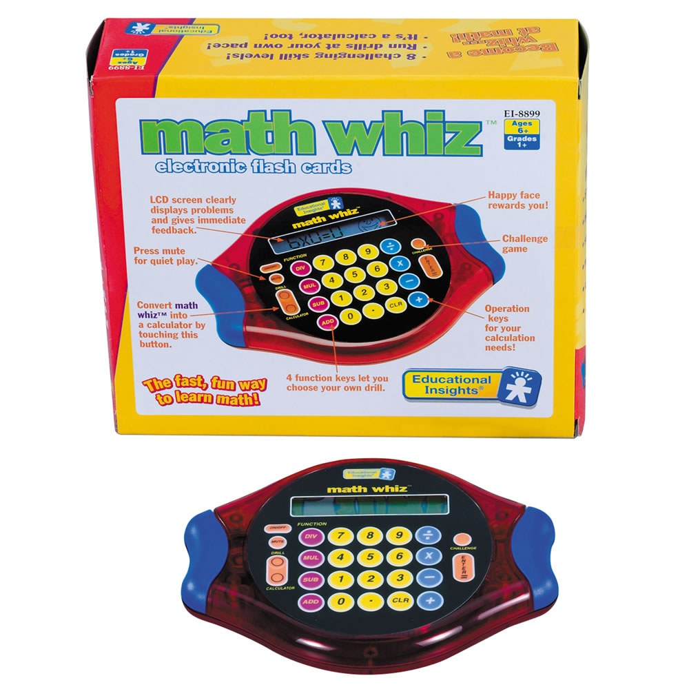 Educational Insights Math Whiz Kids Electronic Flash Card Game NEW 