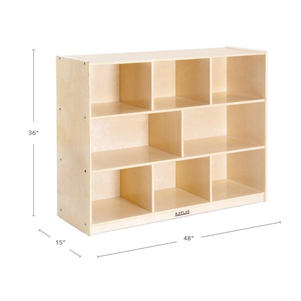 Mobile Cubby Storage Unit - 8 Compartments w/ Clear Trays