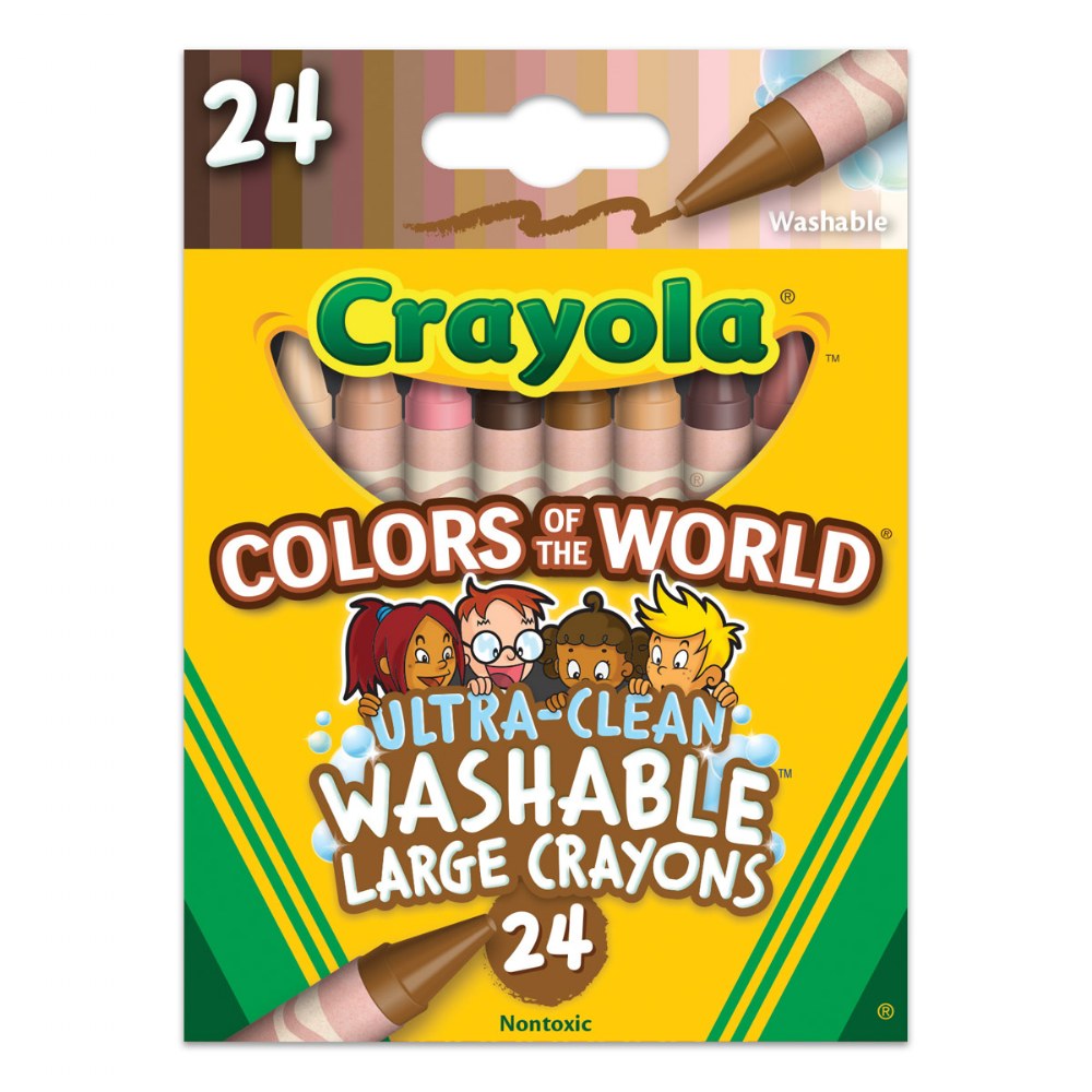 Ultra Clean Large Washable Crayons, School Supplies, 8 Count,best
