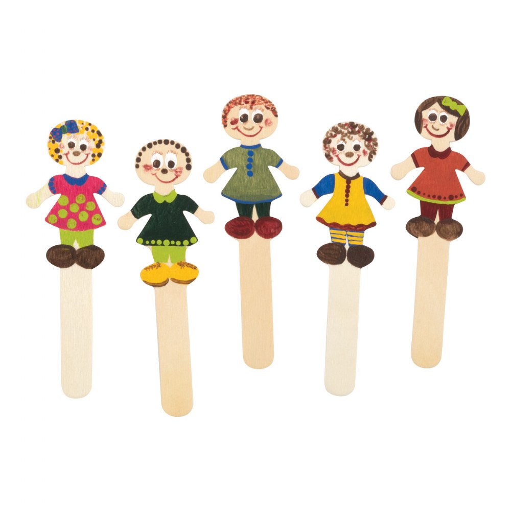 People Shape Painting Sponges for Kids Art & Craft Set of 8 Foam Human Cut  Outs 