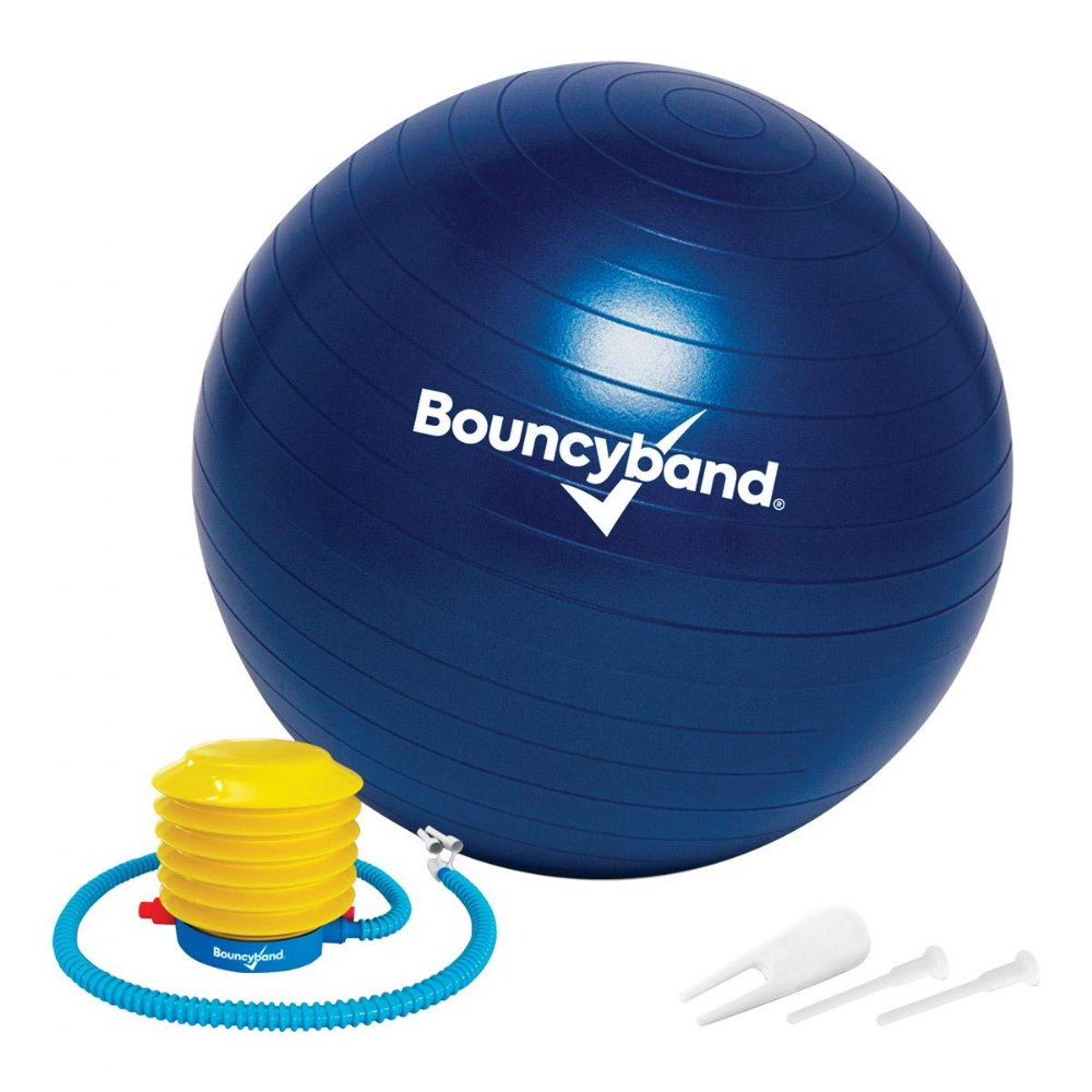 Bouncyband Balance Ball Chair - Weighted No-Roll Stability Ball For Classroom, Office & Home Seating