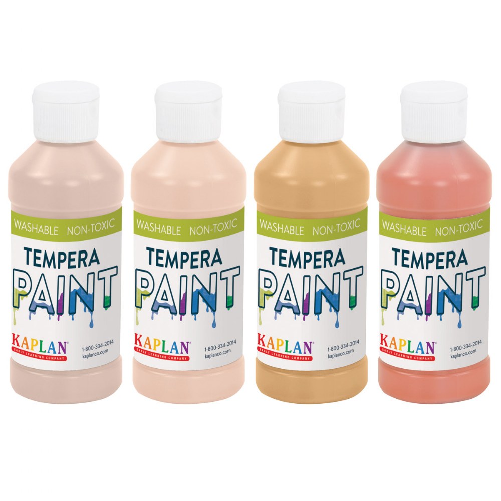 Kaplan Washable 16 oz Tempera Paint - Set of 19 Colors