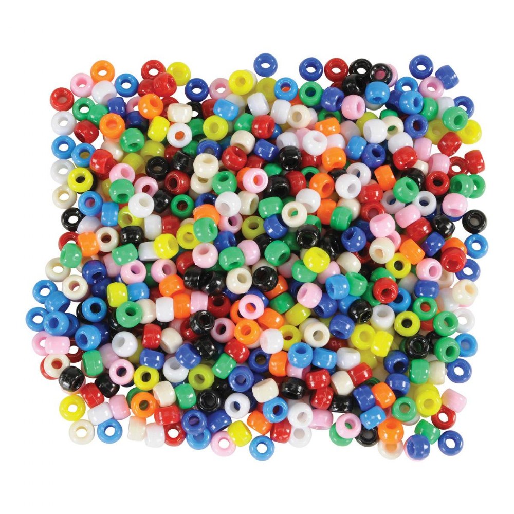 Multipurpose Pony Beads with Assorted Colors