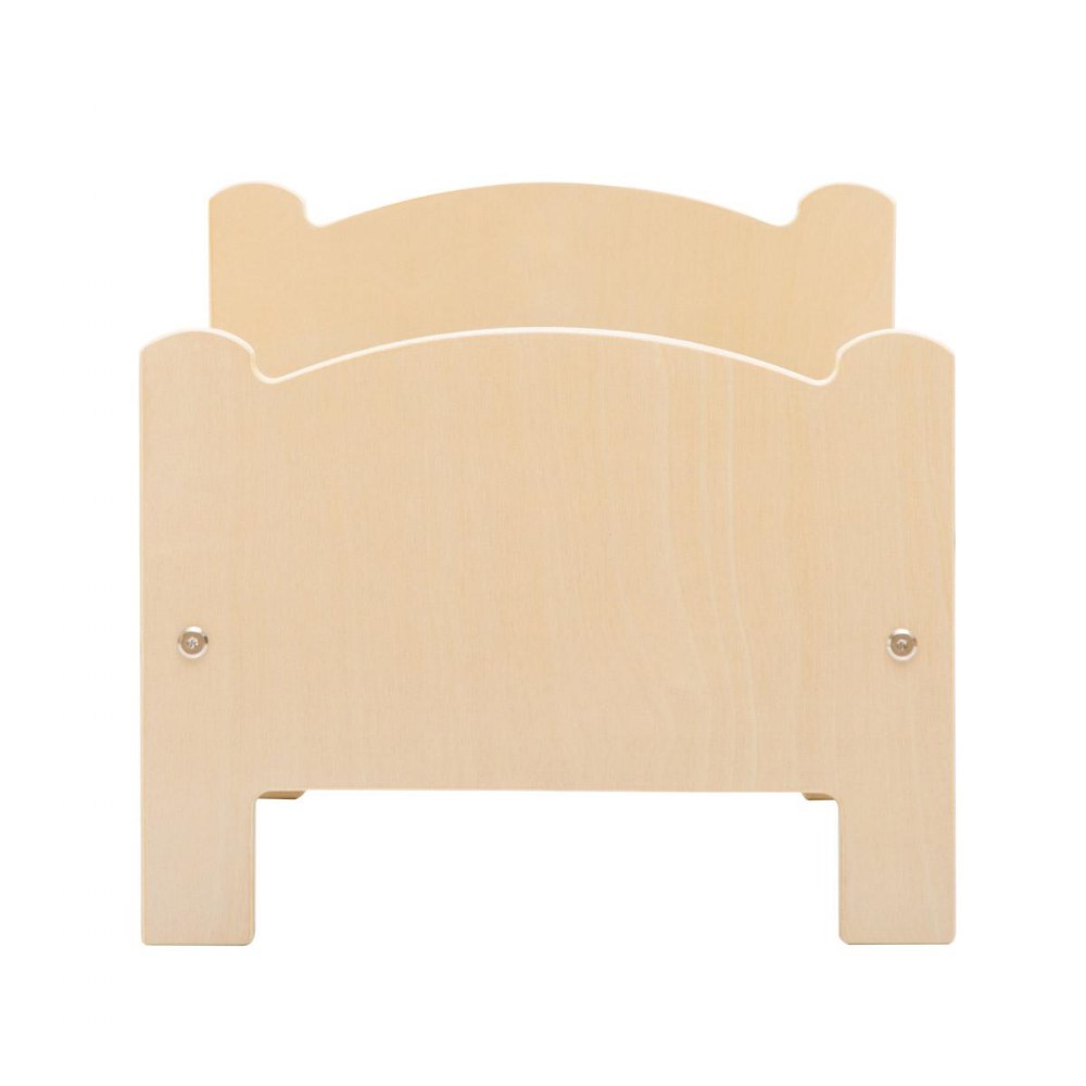 Wooden Doll Bed with Bedding