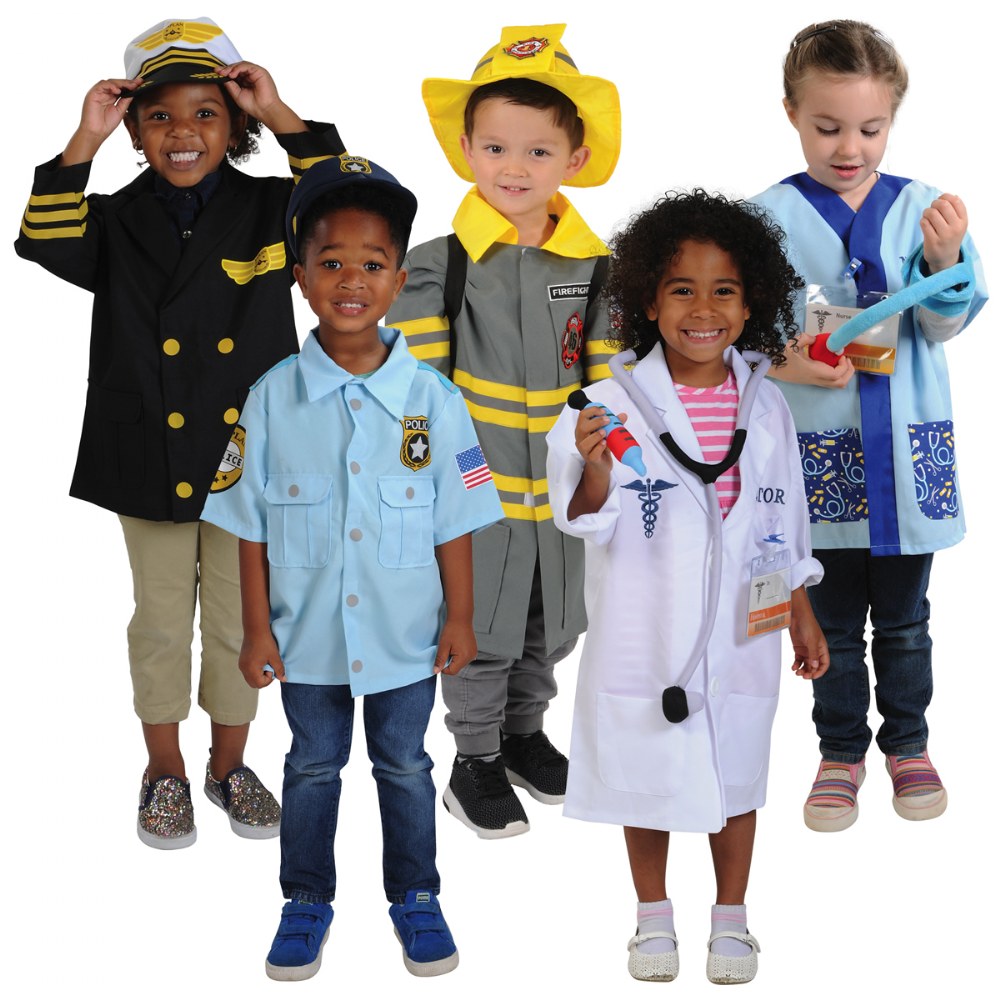 Kids Lab Coat Scientist Doctors Dress up Role Play Costume Set for Career Day