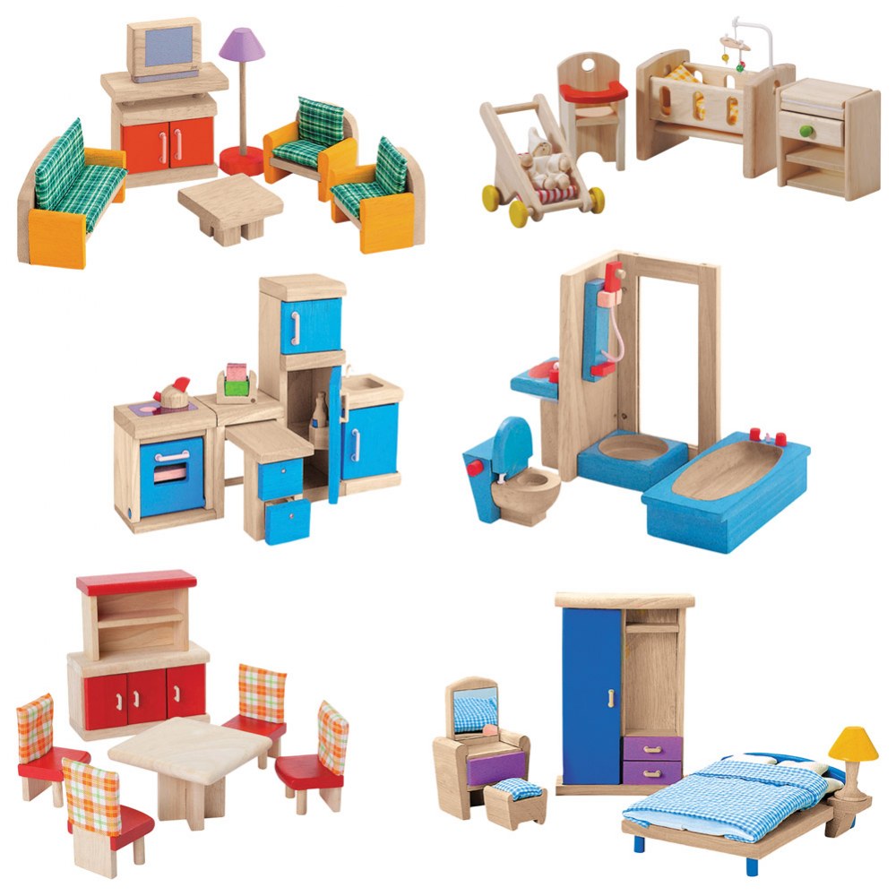 Wooden Dollhouse Furniture