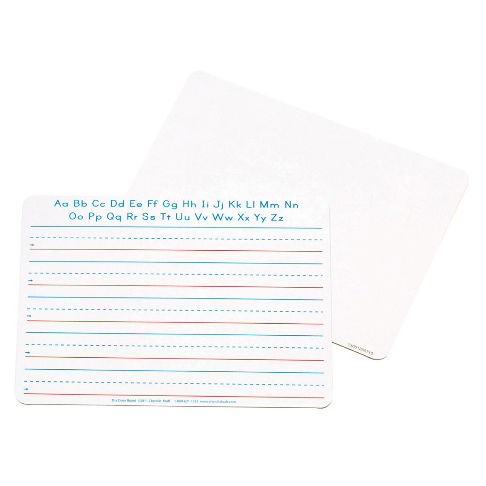 DoubleSided DryErase Board Lines and Blank Set of 10