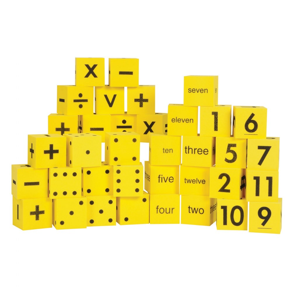 Foam Numbers & Operations Dice