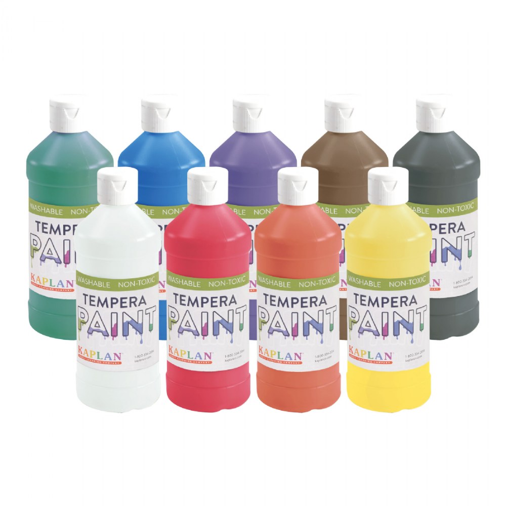 Colorations Washable Tempera Paint 16 fl oz Black Non Toxic Vibrant Bold  for sale online