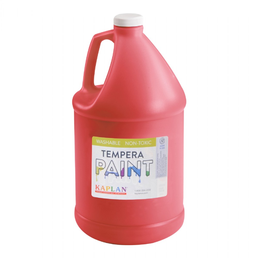 School Smart Washable Tempera Paint, Red, Gallon