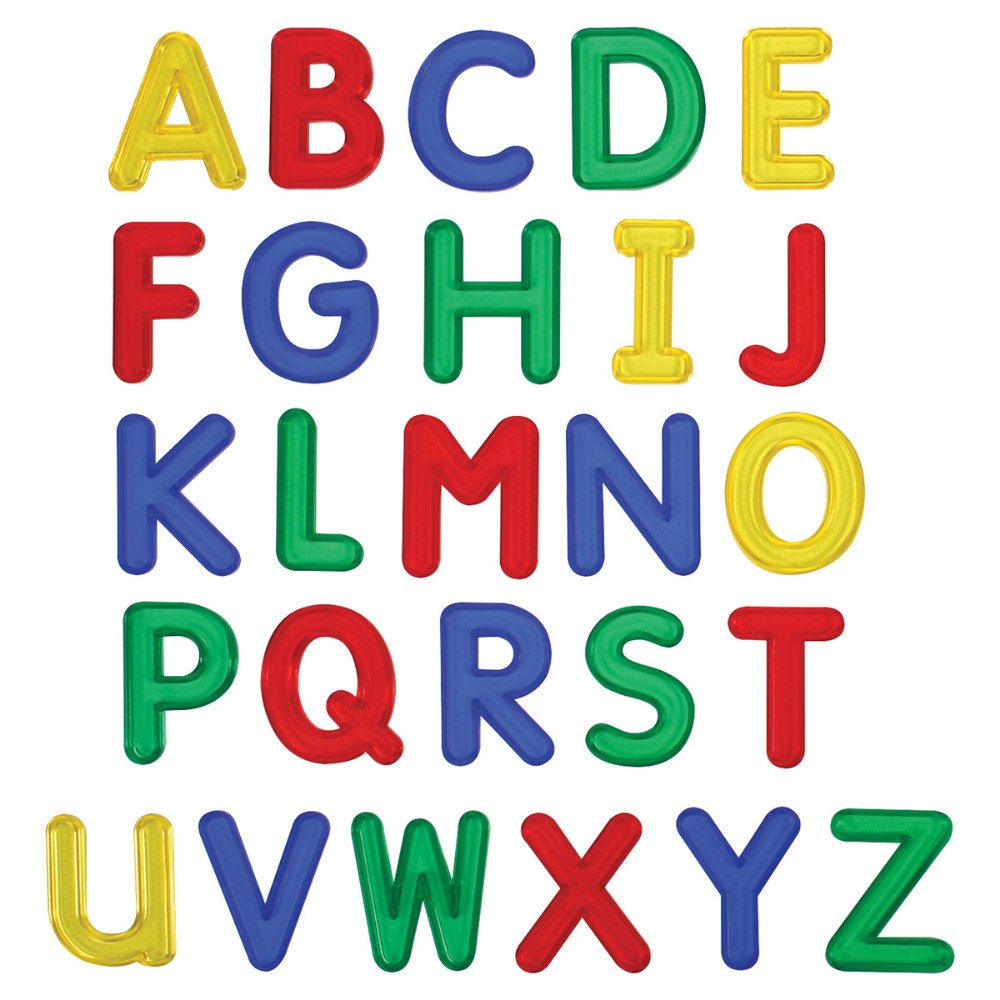 Jumbo See-Through Uppercase Letters - Set of 26