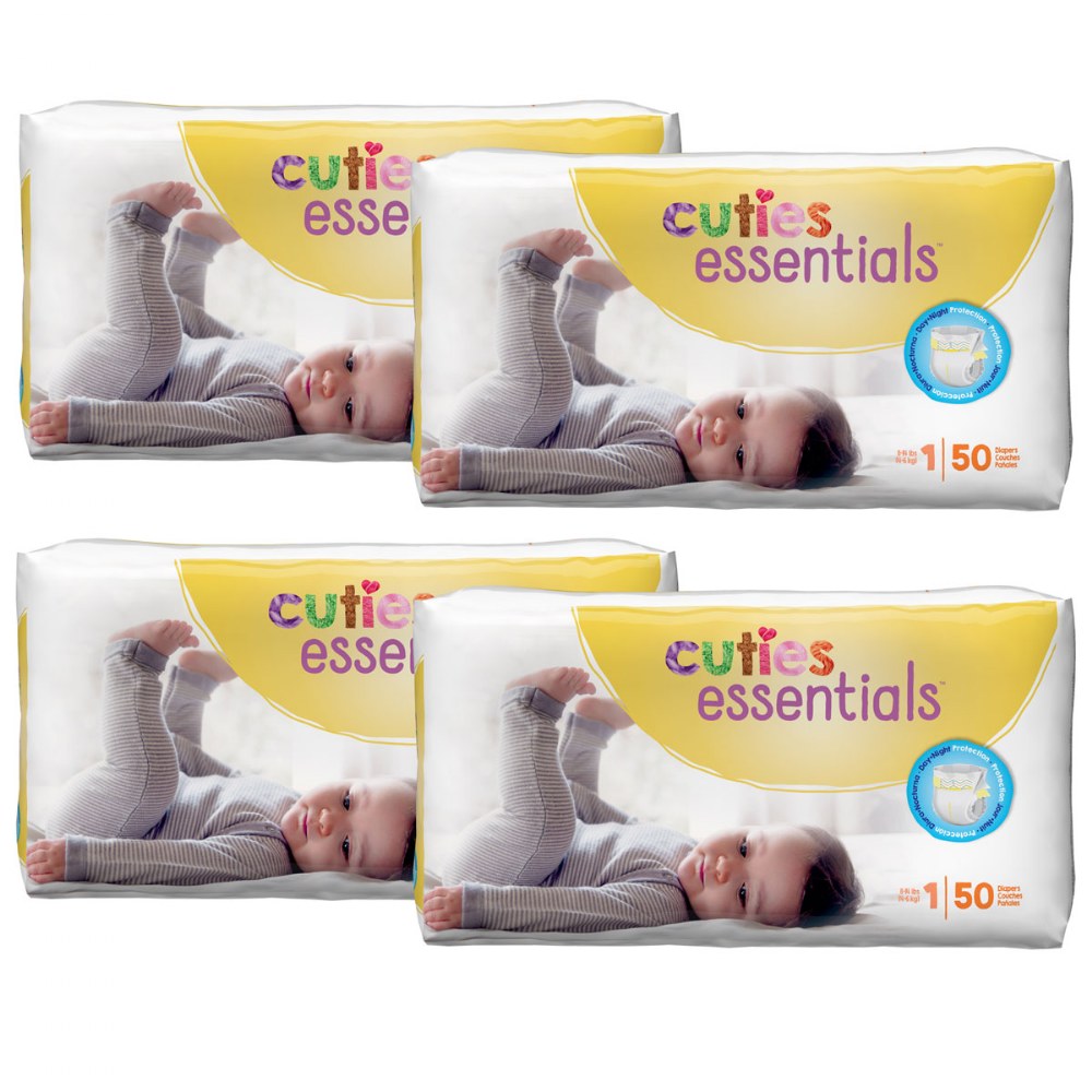 Cuties Diapers Available in Sizes 1 through 7