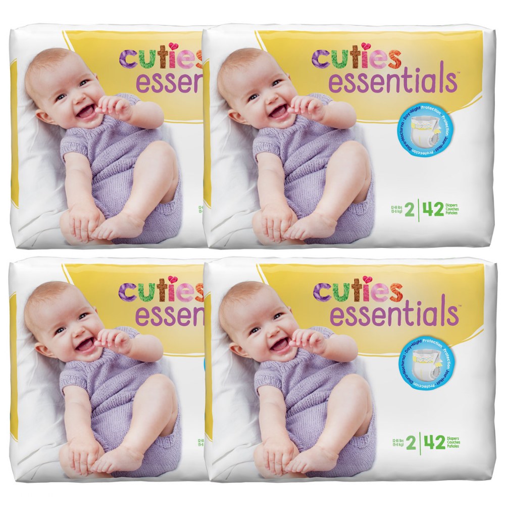 Cuties Diapers Available in Sizes 1 through 7