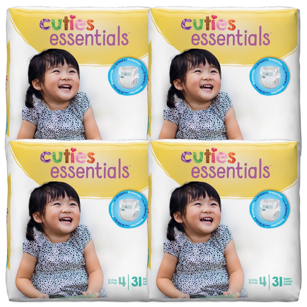 Cuties Diapers Available in Sizes 1 through 7