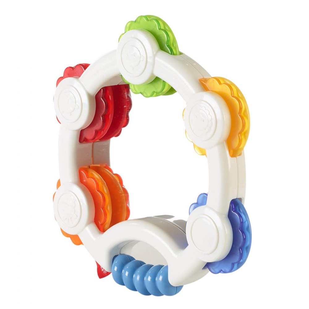 Chunky Tap 'n Play Tambourine Set with Rainbow Colors Set of 3