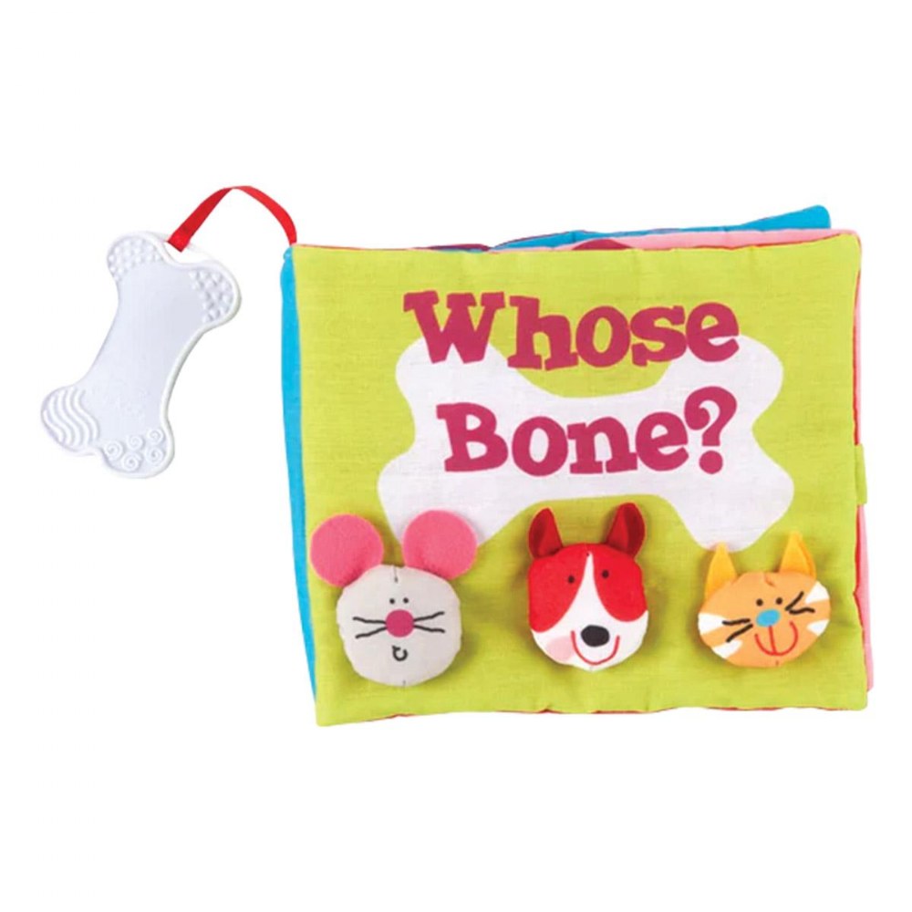 Auby Tactile Tails Set 3 Libri Tattili Stoffa Neonato - Code 3D Con Attività, Gioco Sensoriale Montessori 0-12 Mesi