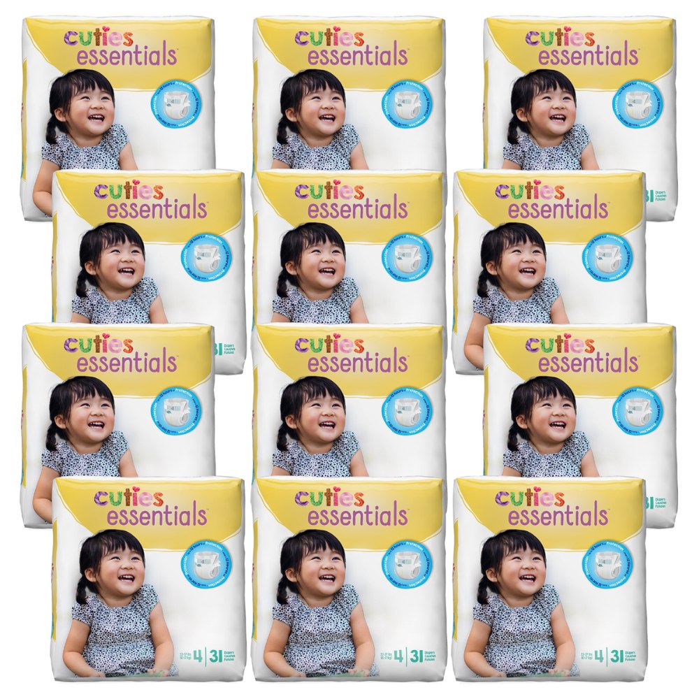 Cuties Diapers Available in Sizes 1 through 7